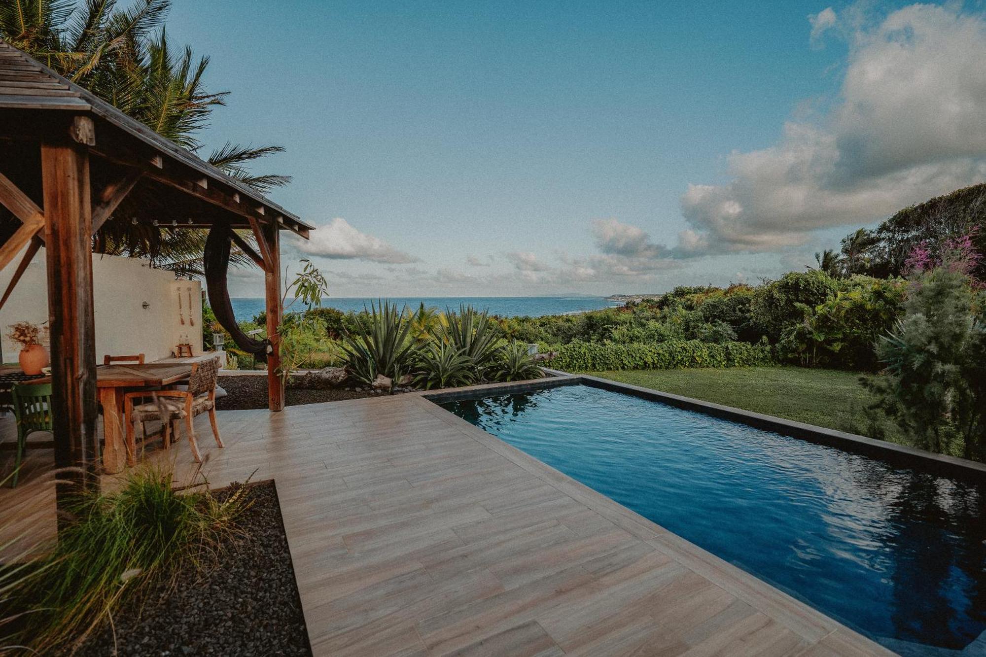 Villa Manika Vue Mer Le Moule Exterior foto